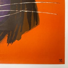 Circus Alphabet Lion, Vintage Polish Circus Poster, 1965