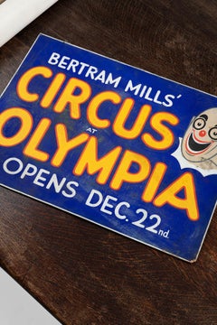 Circus at Olympia Hand-Painted Poster Artwork, circa 1930