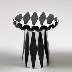 Circus Black and White Side Table