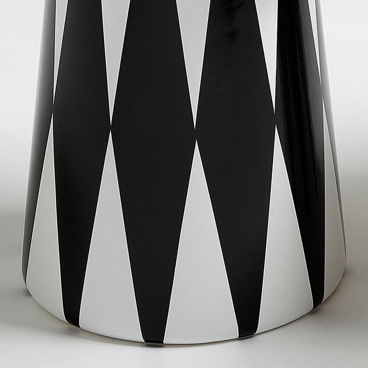 Circus Black and White Side Table For Sale 1