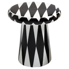 Circus Black and White Side Table