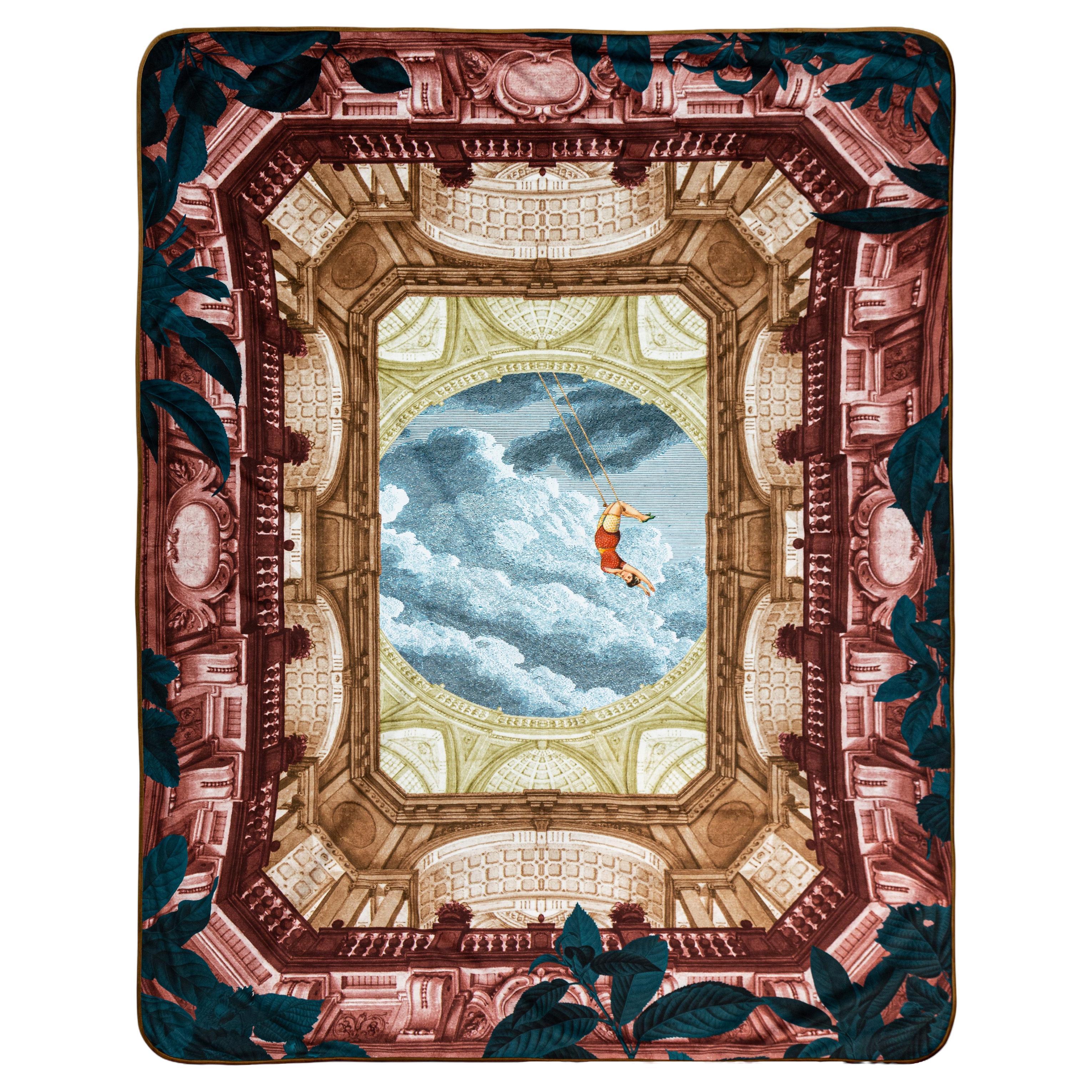 Circus Ceiling, Printed Contemporary Velvet Plaid For Sale