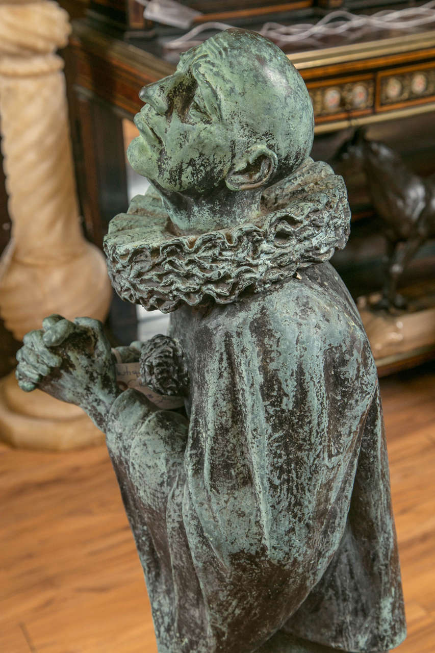 Bronzo Statue di bronzo del clown del circo di Joe Brown in vendita