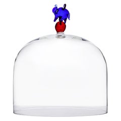 Elefante del circo, cupola in vetro colorato soffiato a mano