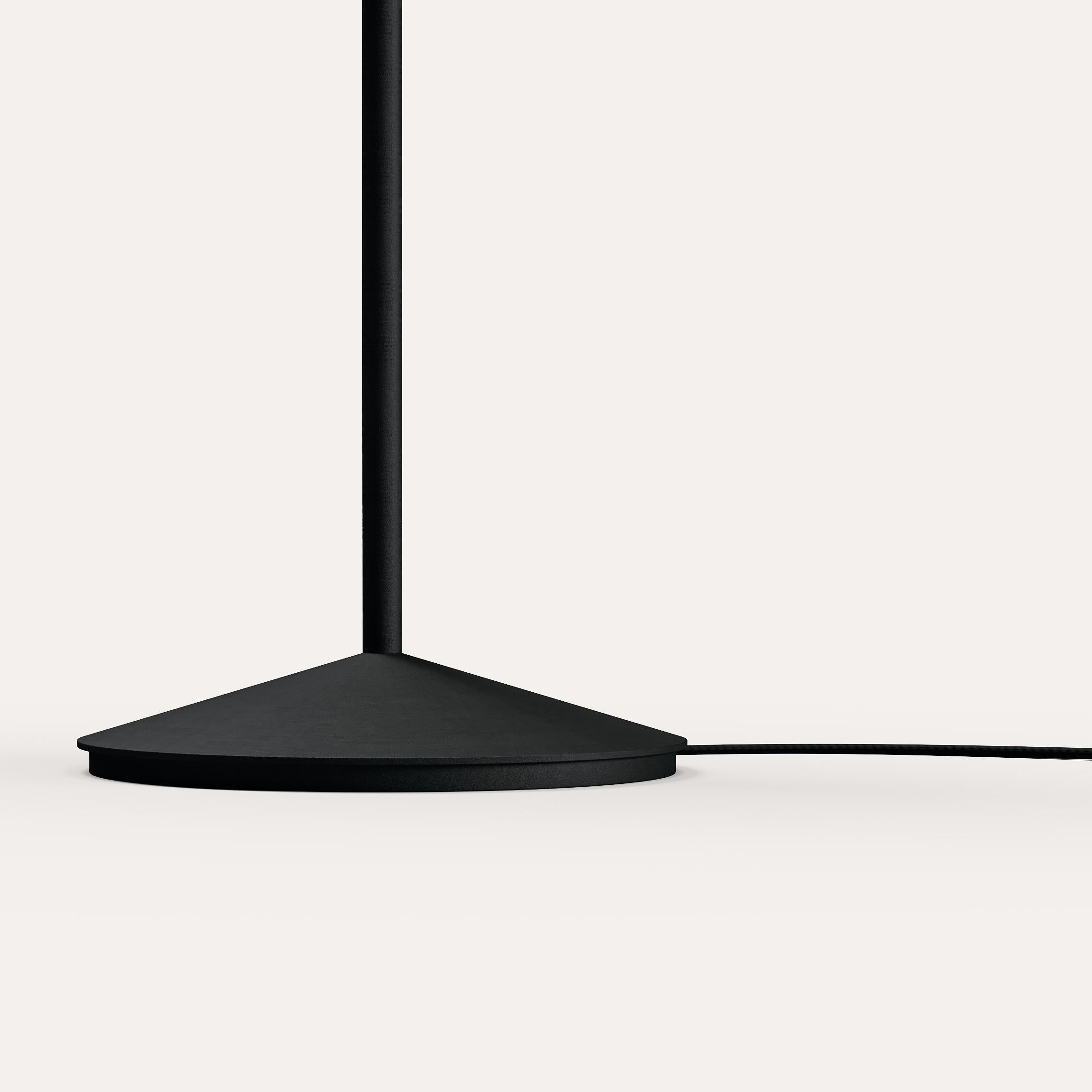 Powder-Coated Circus Floor Lamp Designed by Corinna Warm for Warm Black/Bronze For Sale