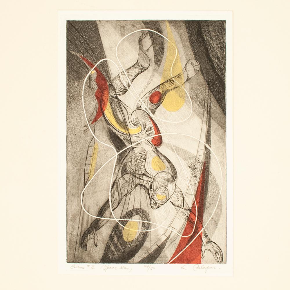 Circus II (Space Man), vers 1950, Letterio Calapai Bon état - En vente à Point Richmond, CA