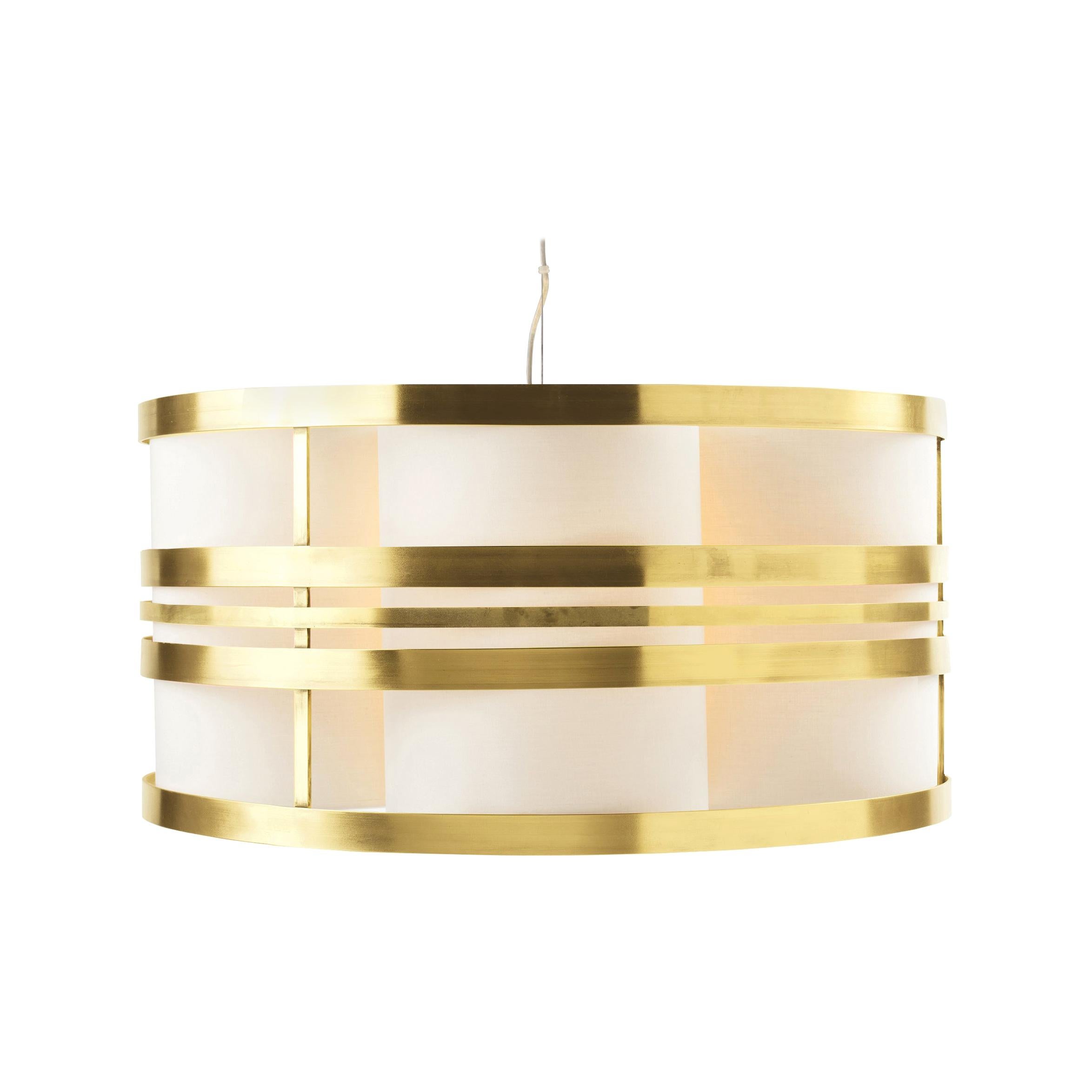 Contemporary Art Deco Inspired Circus II Pendant Lamp Brass