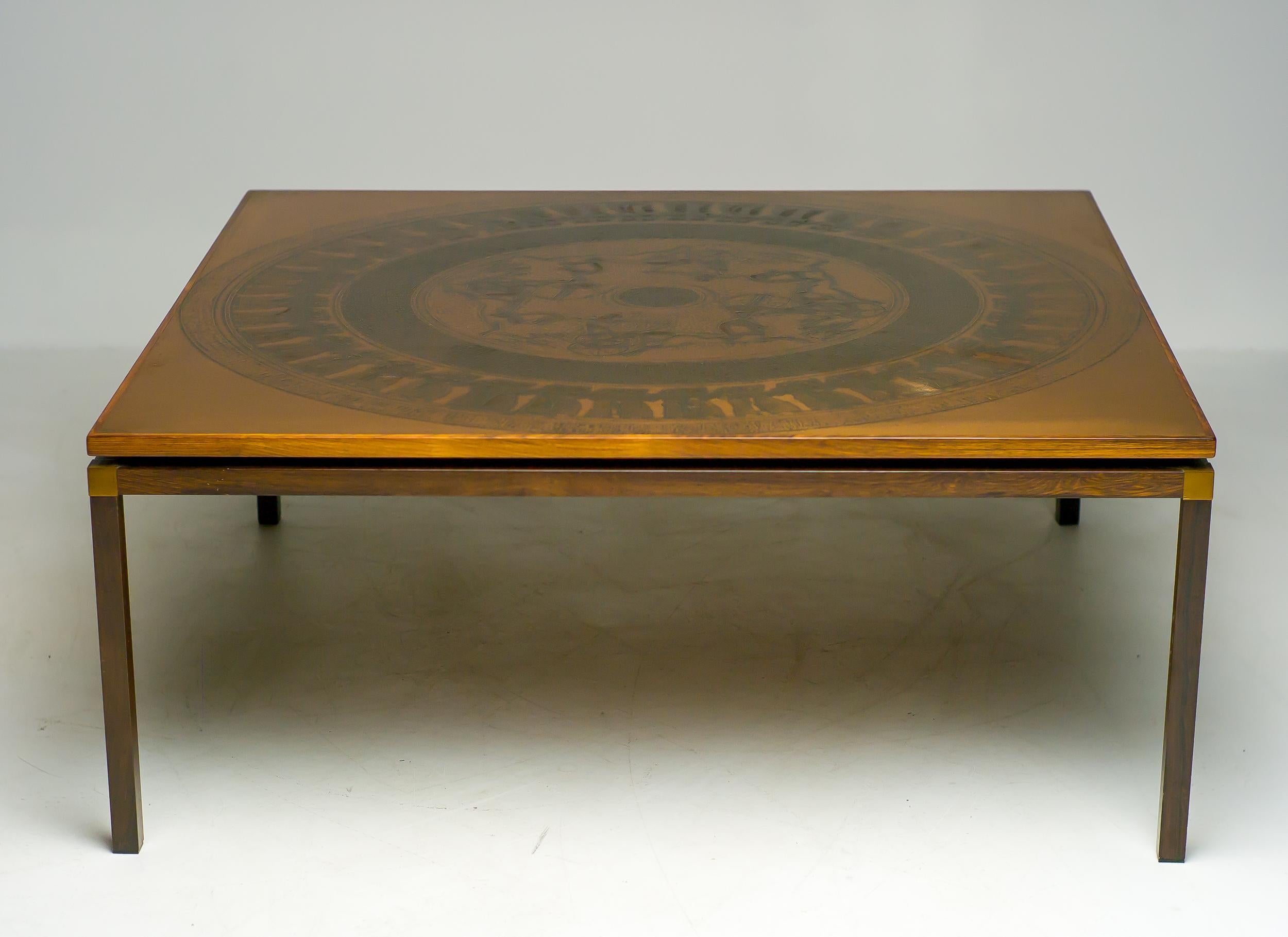 'Circus Maximus' Copper Coffee Table In Good Condition For Sale In Dronten, NL