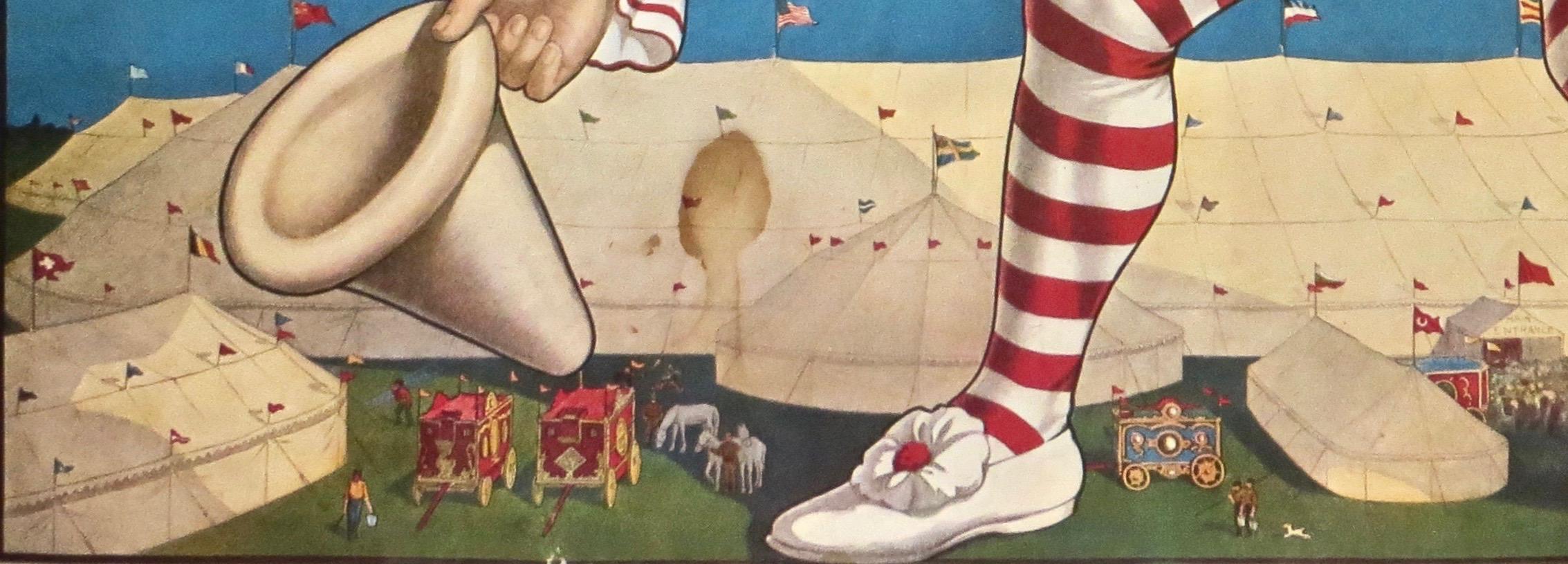 Artisanat Affiche du cirque de Ringling Bros., vers 1971. 