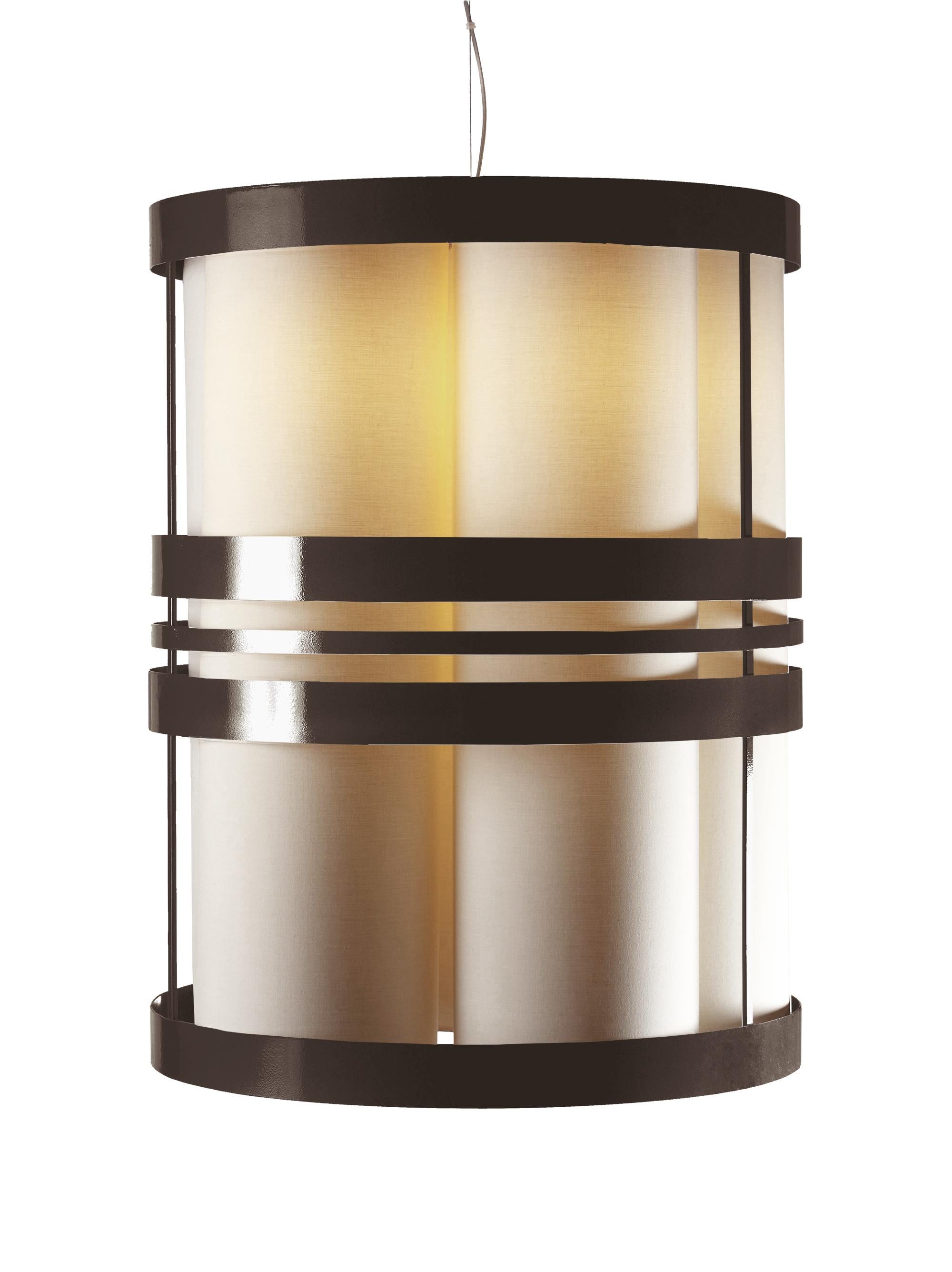 Round perfection inspired by Art Deco's shapes, circus lamp will be a wonderful addition to any space. In several lacquered metal colors and 100% cotton lampshade. Made to Order. 

Utu Lamps is part of the Mambo Unlimited Ideas design group from