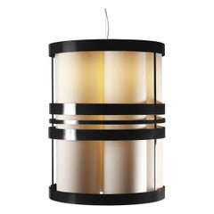 Contemporary Art Deco Inspired Circus Pendant Lamp Stained Black