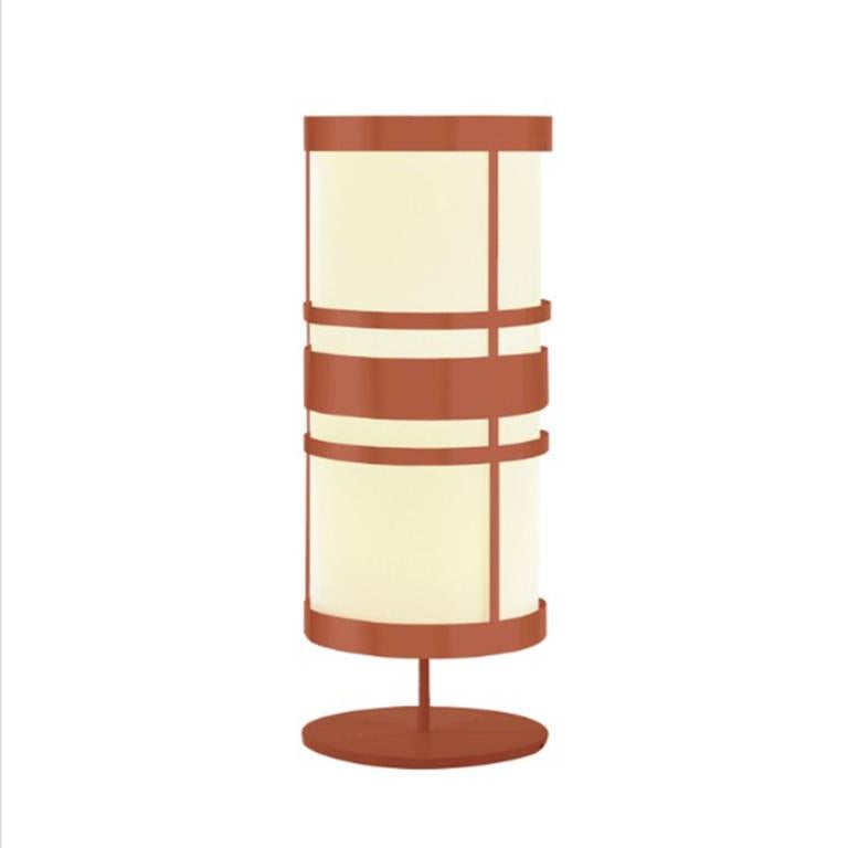 Contemporary Art Deco inspiriert Zirkus Tischlampe gebeizt schwarz im Angebot 1