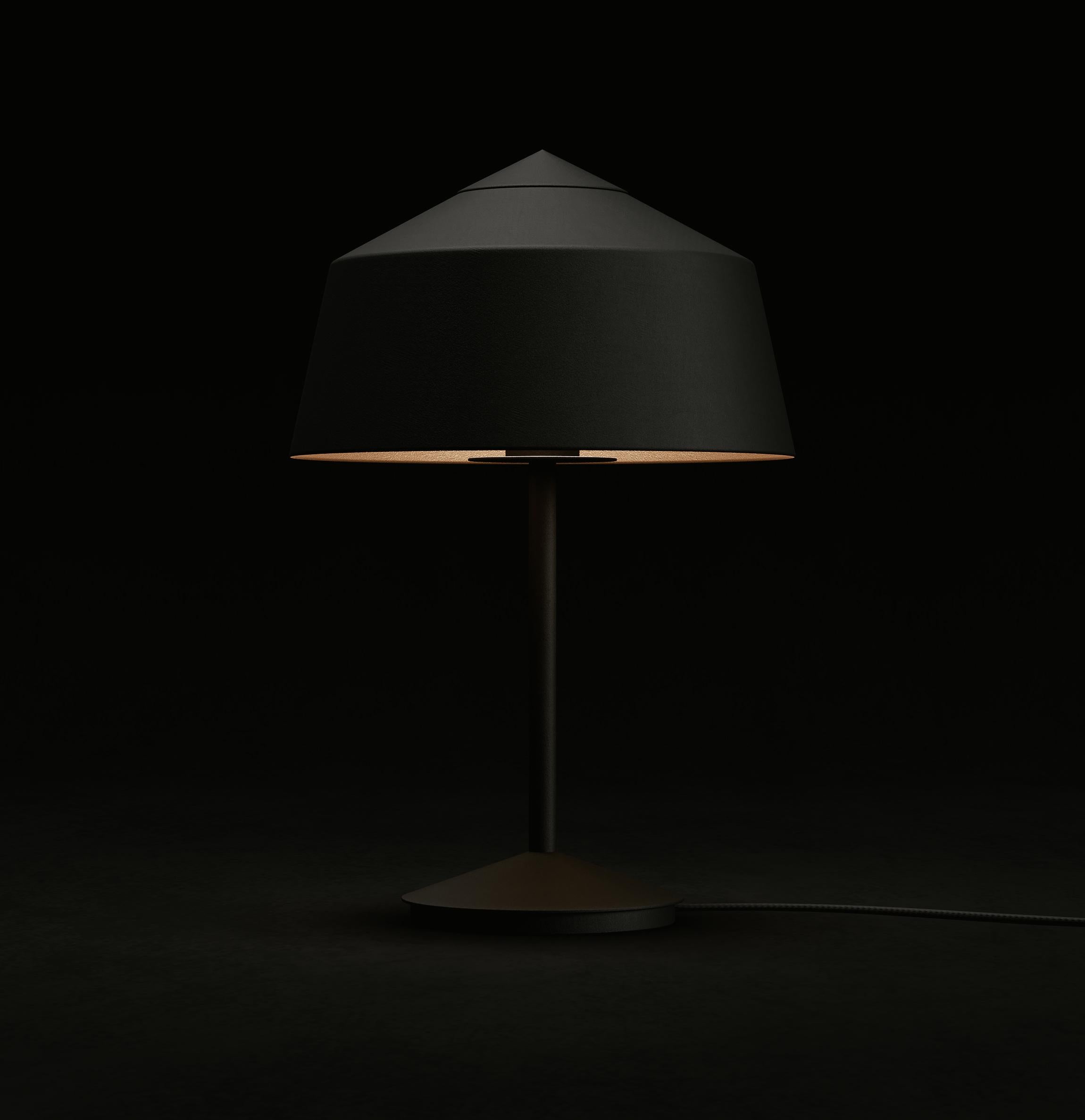 Powder-Coated Circus Table Lamp Designed by Corinna Warm for Warm In Black/Bronze  For Sale