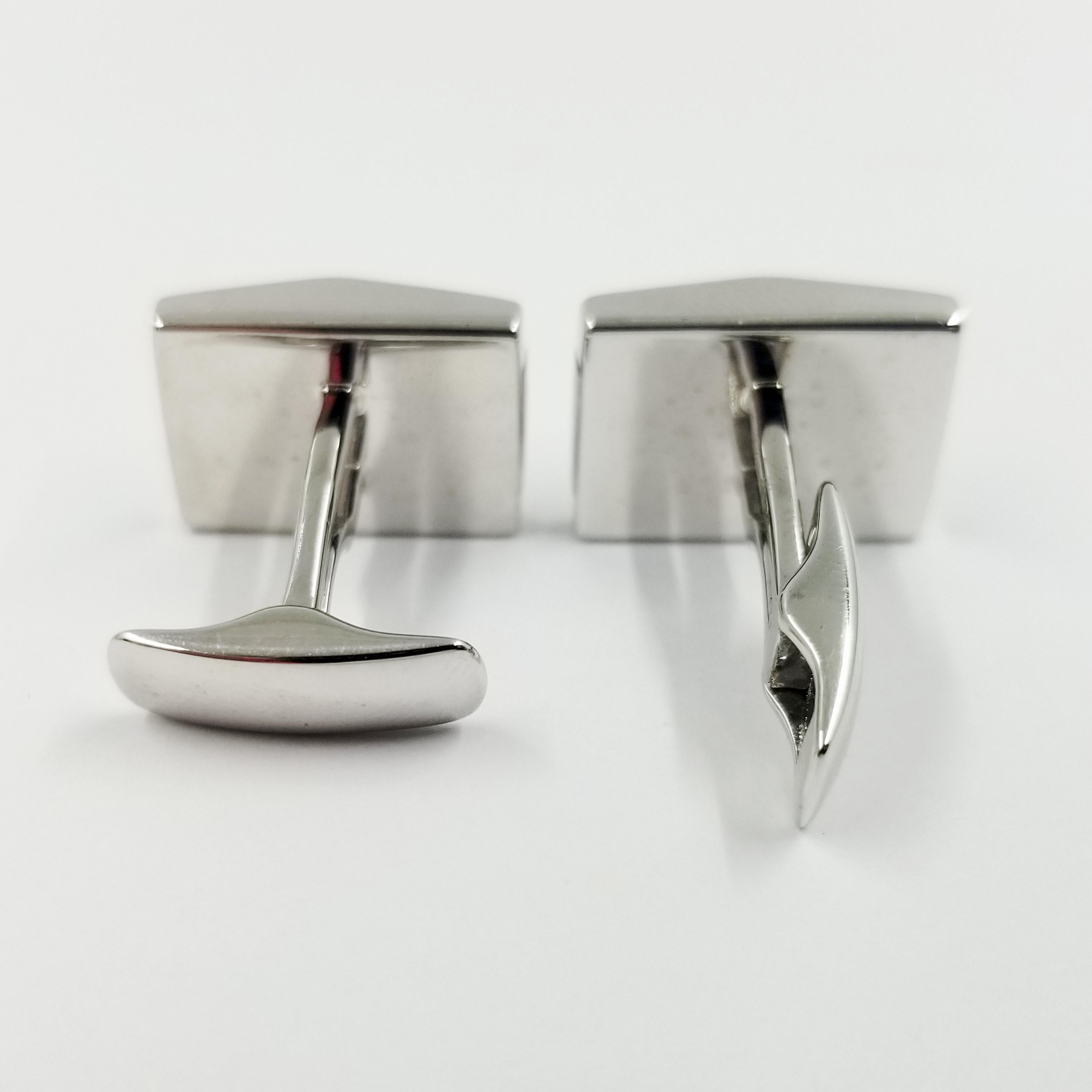 Ciribelli Onyx and Diamond Cufflinks In Good Condition In Coral Gables, FL