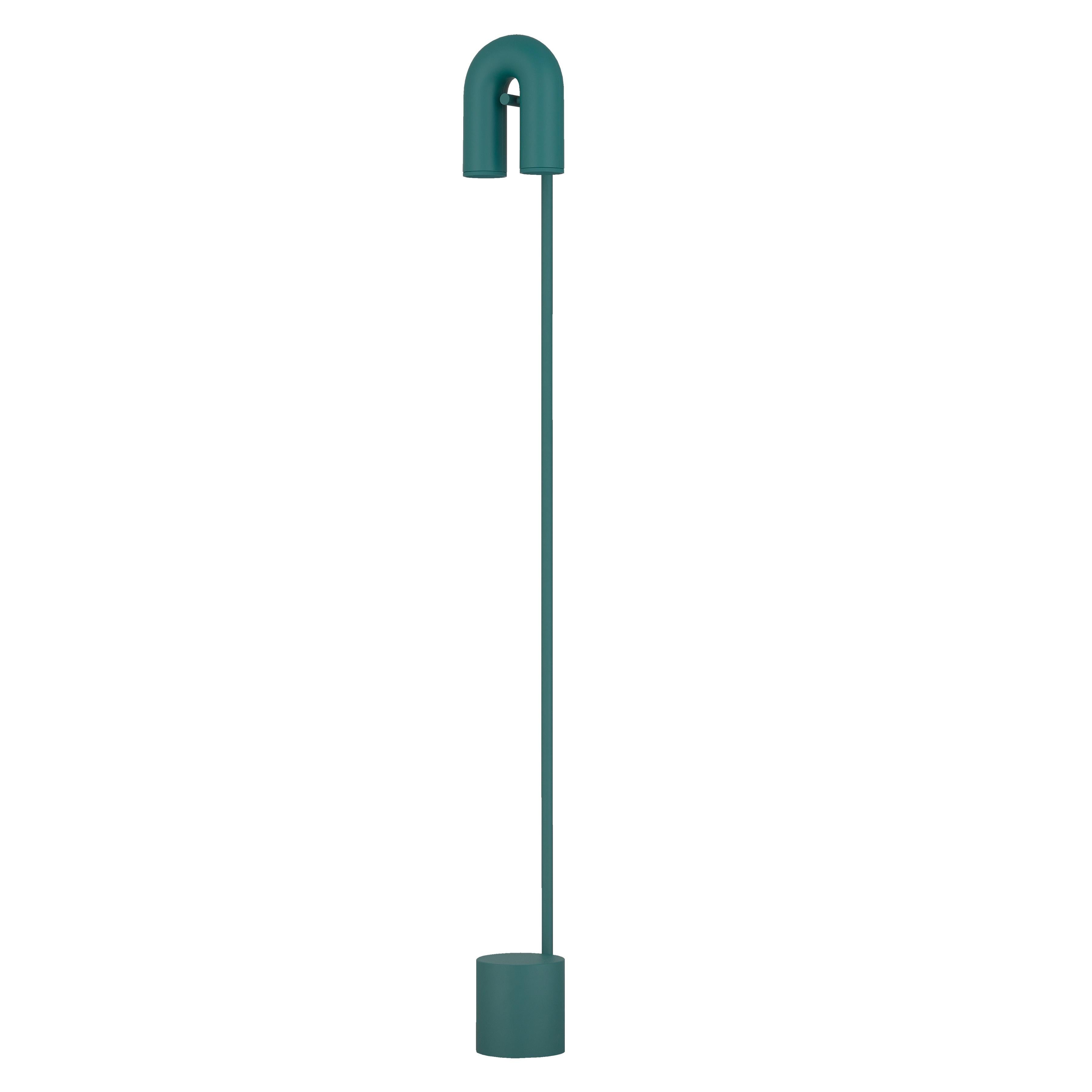 Cirkus floor lamps by AGO Lighting.
UL LISTED

Coated ABS, aluminum, steel.
LED GU10 max 6W x 2, 110-230V.

Four colors available: Green, charcoal, grey, terracotta.
Dimensions: H 130.5 cm x W 11.5 cm.

The Cirkus floor lamps complete the collection