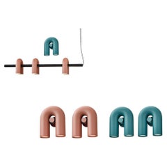 'Cirkus' Track 90cm + 4 spotlights + 4 Wall lights by AGO