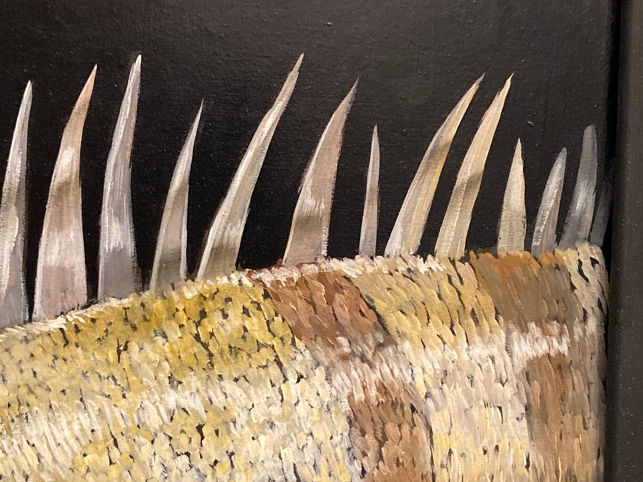 IGUANA - Animalia Italiana Olio su tela di Ciro Ciardiello in vendita 4