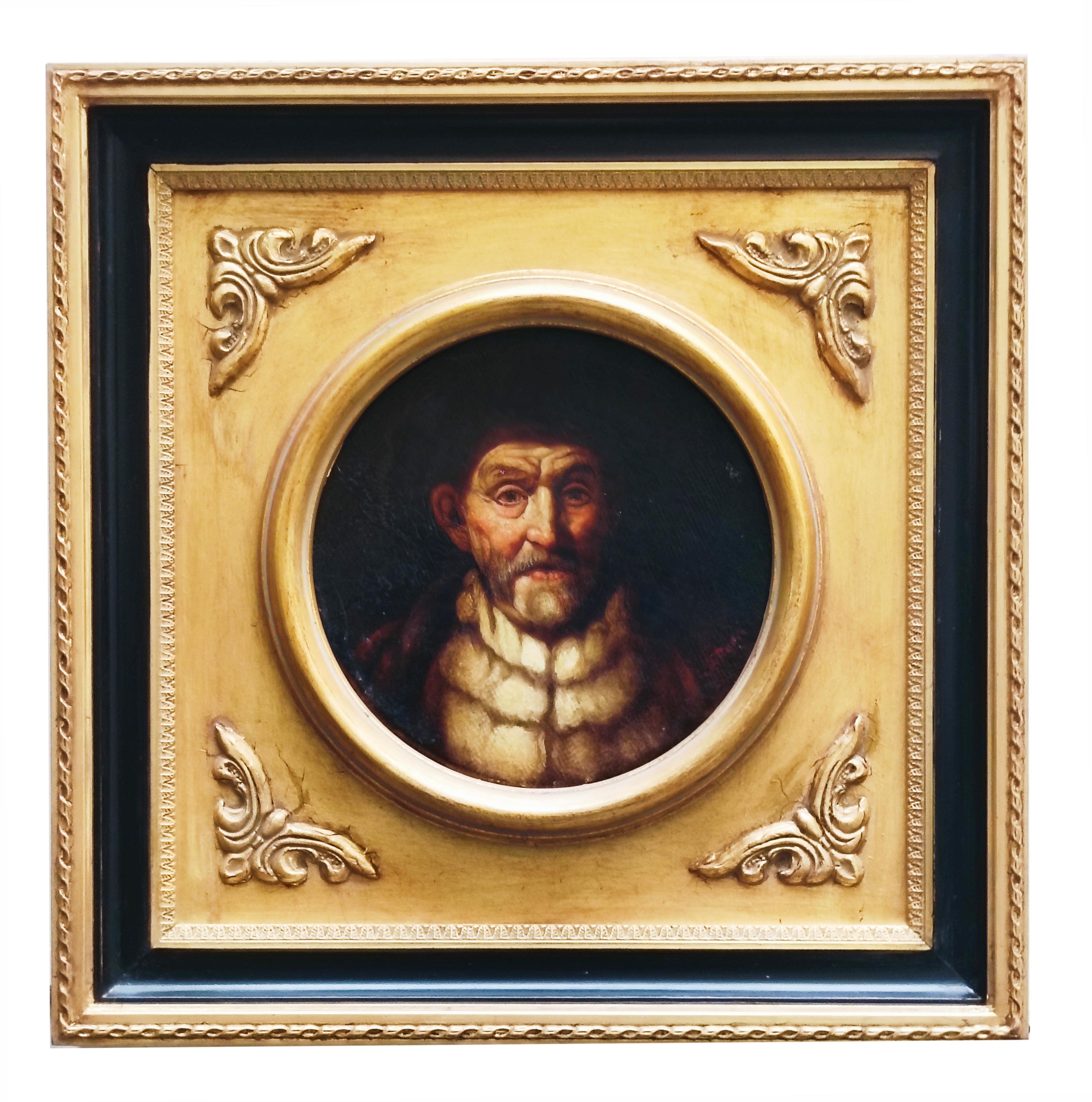 Portrait Painting di Ciro De Rosa - FILOSOFO - Olandese, fiammingo, barocco -  Pittura figurativa a olio su tela