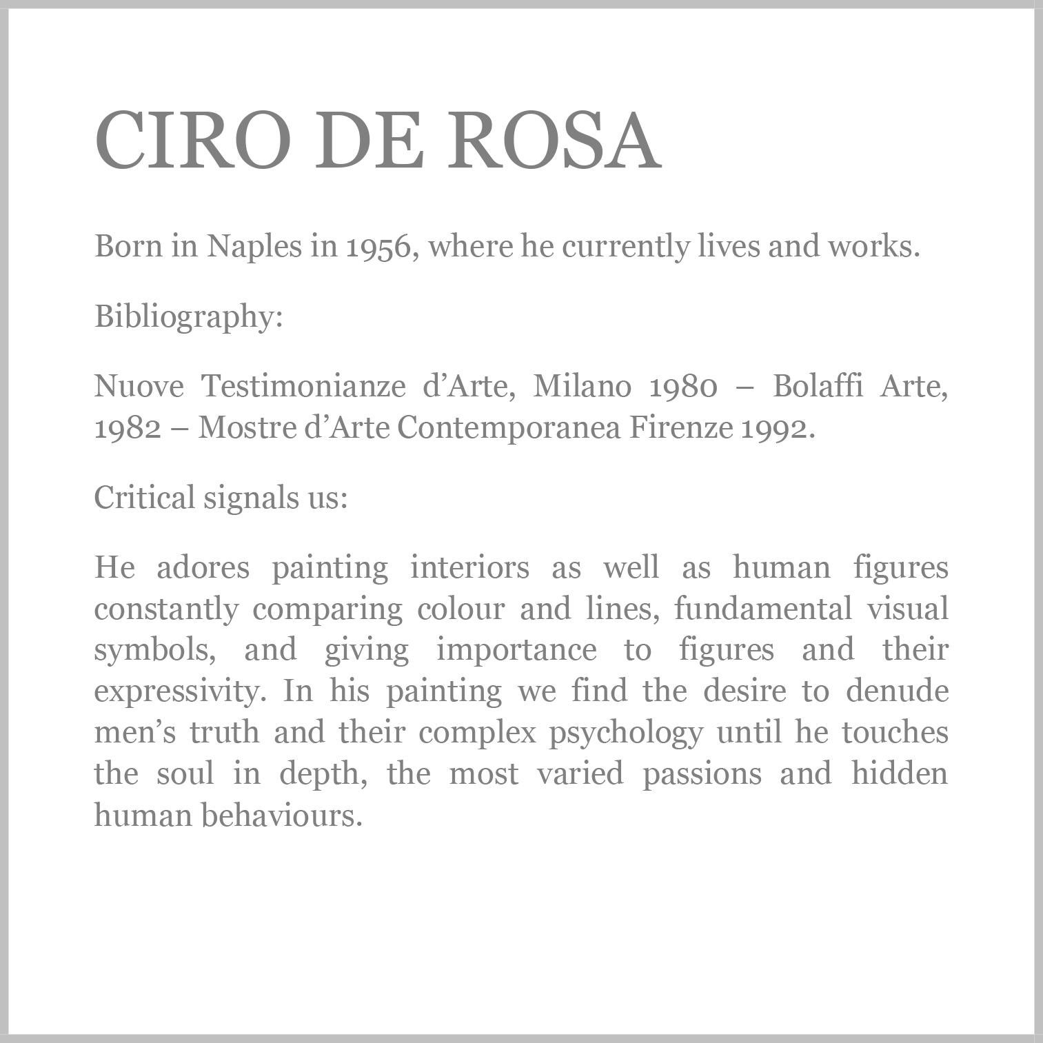 Lecturas románticas - Ciro De Rosa Italia 2002 Óleo sobre lienzo cm.70x55
El hermoso cuadro de Ciro De Rosa representa a una joven noble y a un muchacho mirando un mapa, de sus retratos emerge la propia personalidad de los sujetos, determinación,