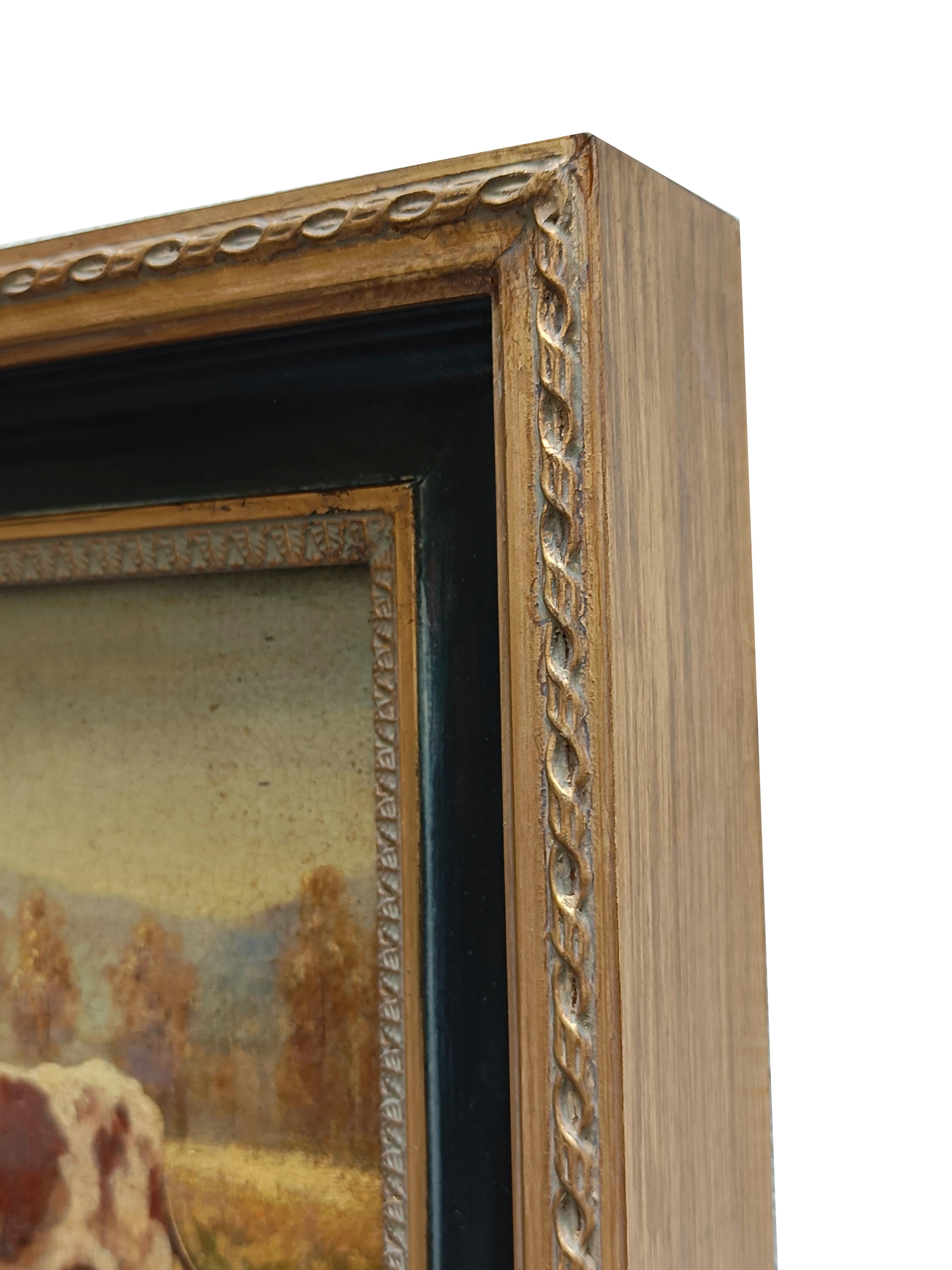 THE SHEPERDESS OF COWS – „In the Manner of Julien Dupre“ – Öl auf Leinwand Gemälde im Angebot 4