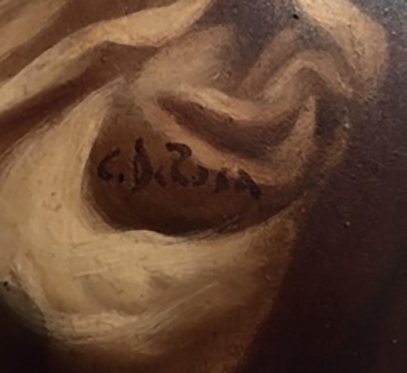 YOUTH AND WISdom Ciro De Rosa école italienne - Italie - Huile sur peinture figurative en vente 5