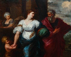 La cacciata di Agar dipinto di Ciro Ferri