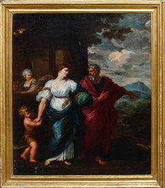 The Expulsion of Hagar painted by Ciro Ferri