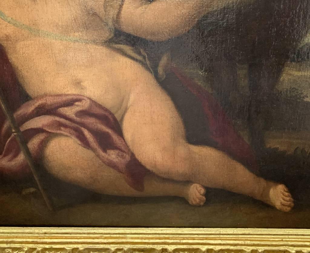 Taller de Ciro Ferri (maestro italiano) - Pintura de figuras del siglo XVII - St. John en venta 4
