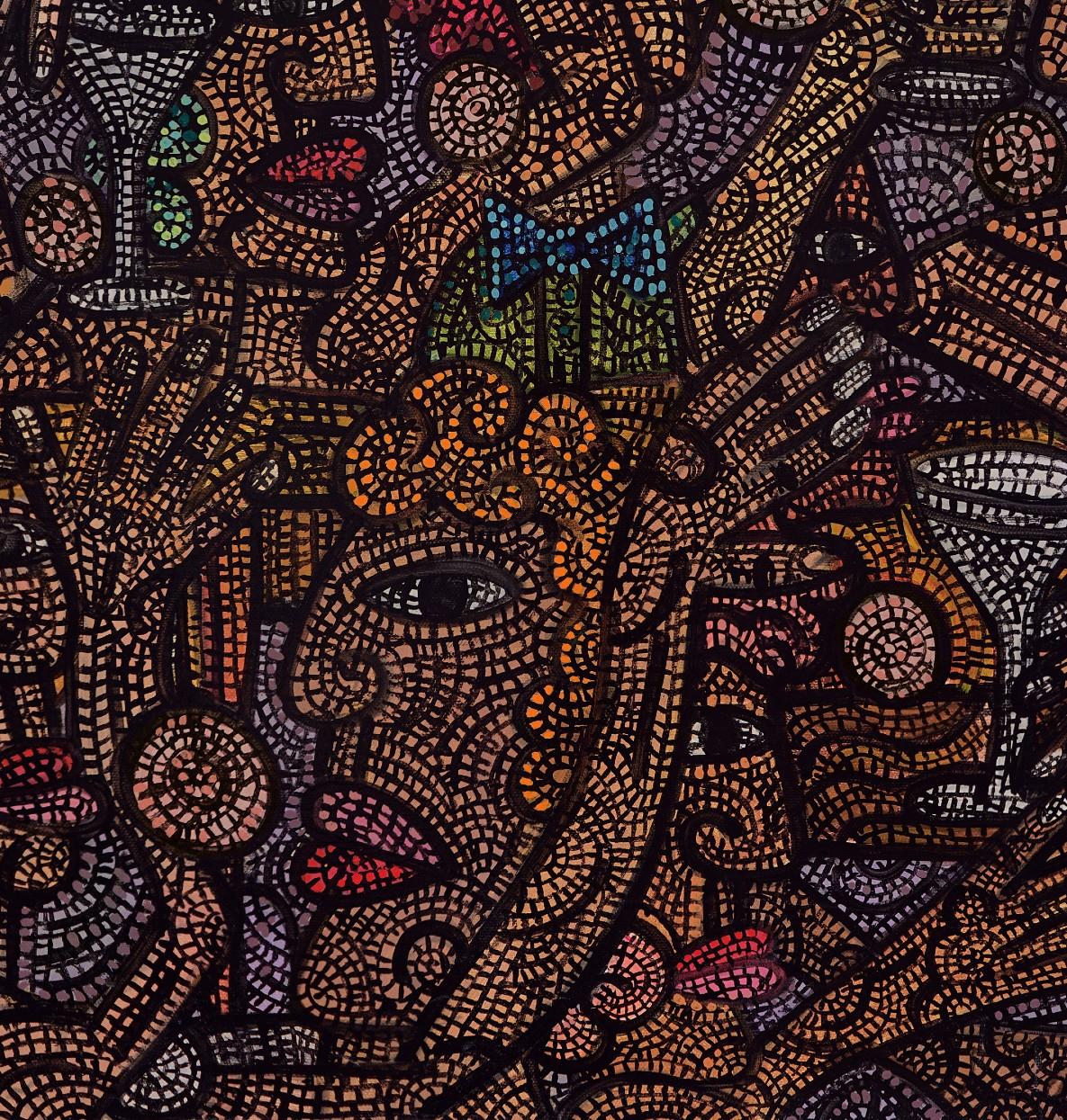 Las Pinturas del Cóctel

Son las cinco 

Estas pinturas de cuatro cócteles se completan en un momento determinado, en el que el artista empezará a añadir un patrón de estilo mosaico a toda la obra, creando un entramado de líneas y cuadrados