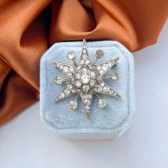 Ciro 'SCP' 1940s Silver and Paste Vintage Star Brooch