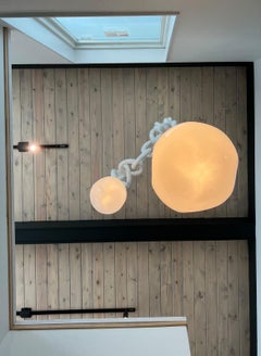 Cirque 2 Drop Double Swagged Chandelier par Brent Warr Studios