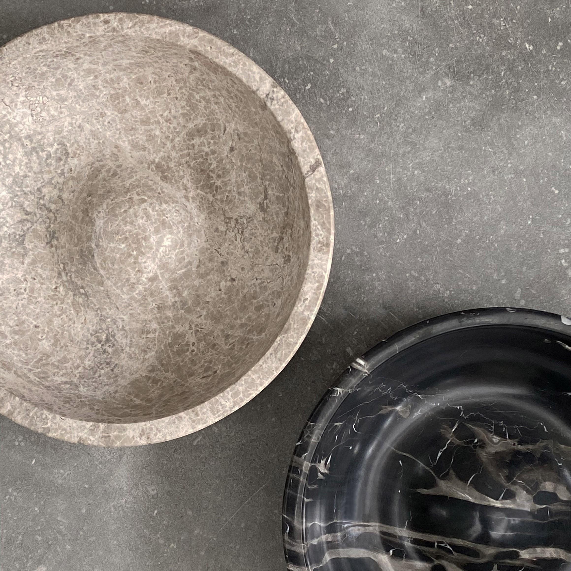 Danish Cirque Bowl, Misty Grey For Sale
