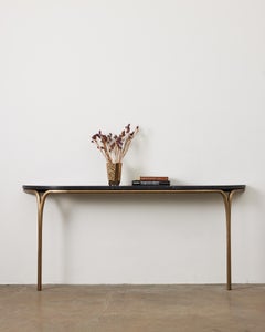 Cirrus Console Table with Marble Tabletop