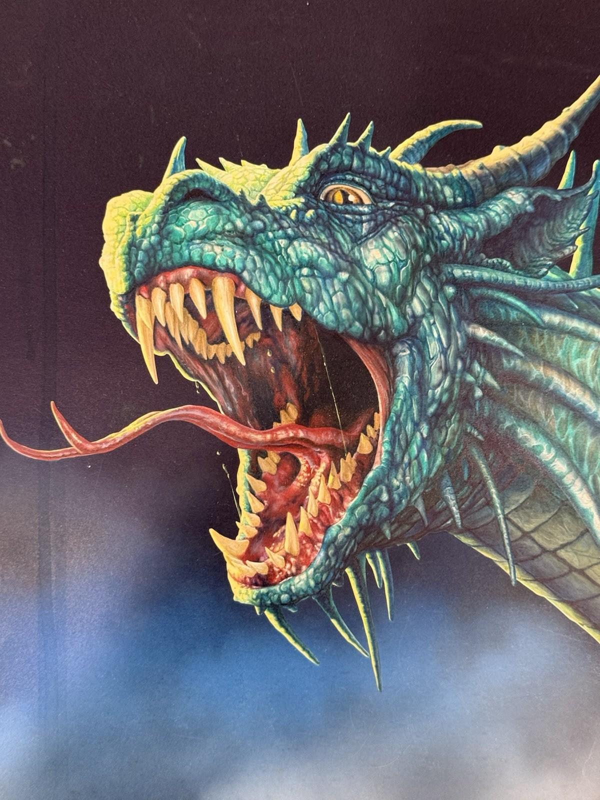 Ciruelo Cabral Illustration Original Art Front Cover For Book Of Dragon For Sale 5