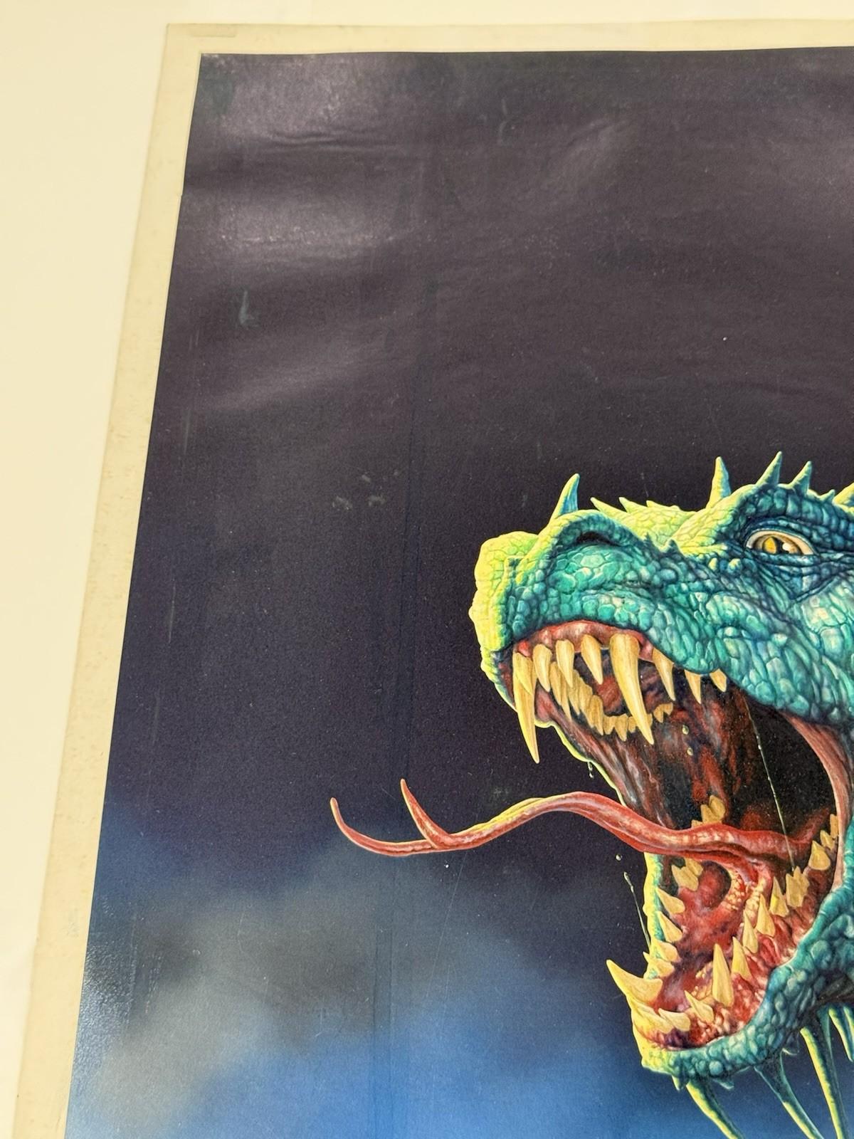 Ciruelo Cabral Illustration Original Art Front Cover For Book Of Dragon In Good Condition For Sale In Long Island City, NY