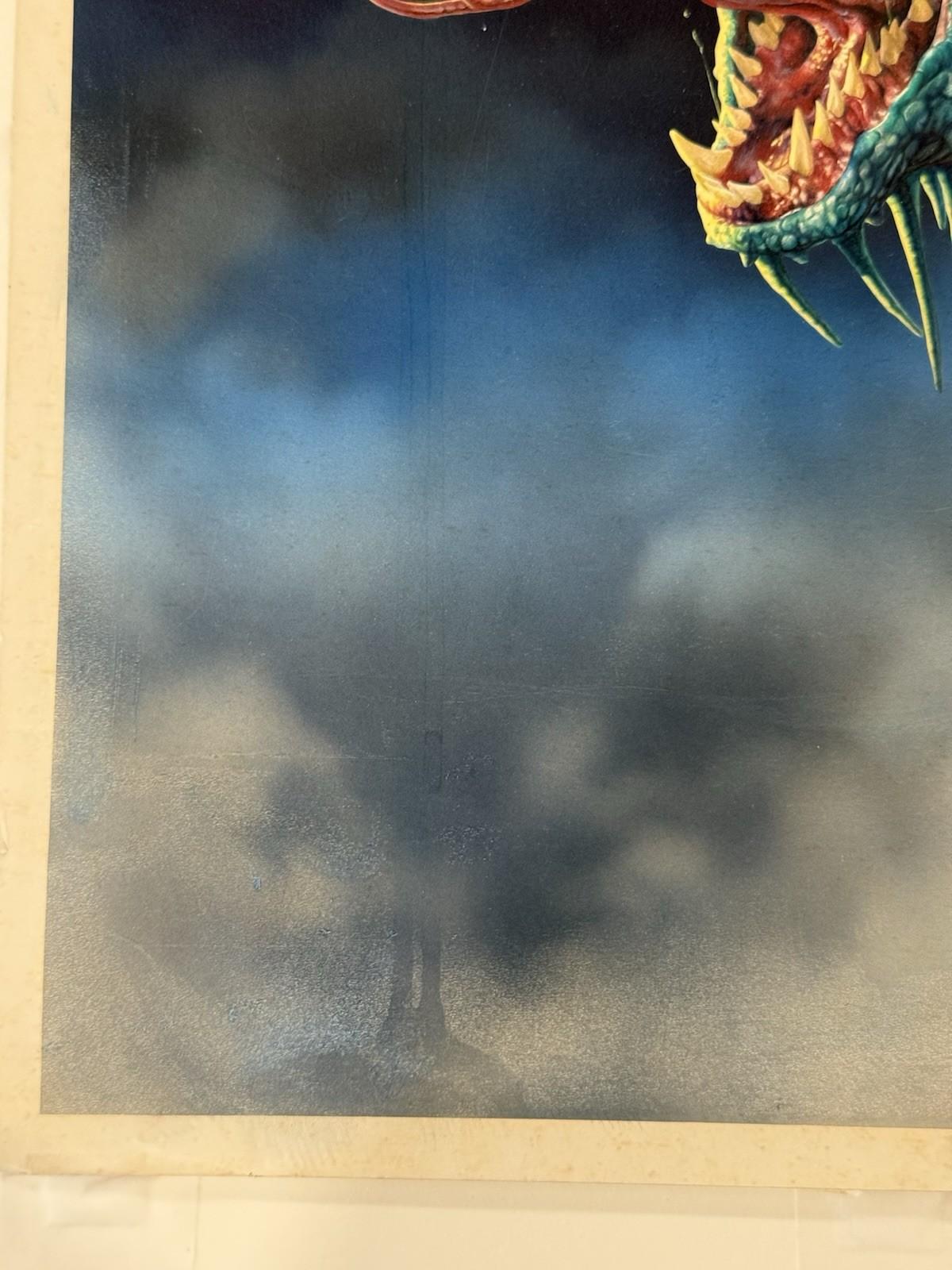 20th Century Ciruelo Cabral Illustration Original Art Front Cover For Book Of Dragon For Sale