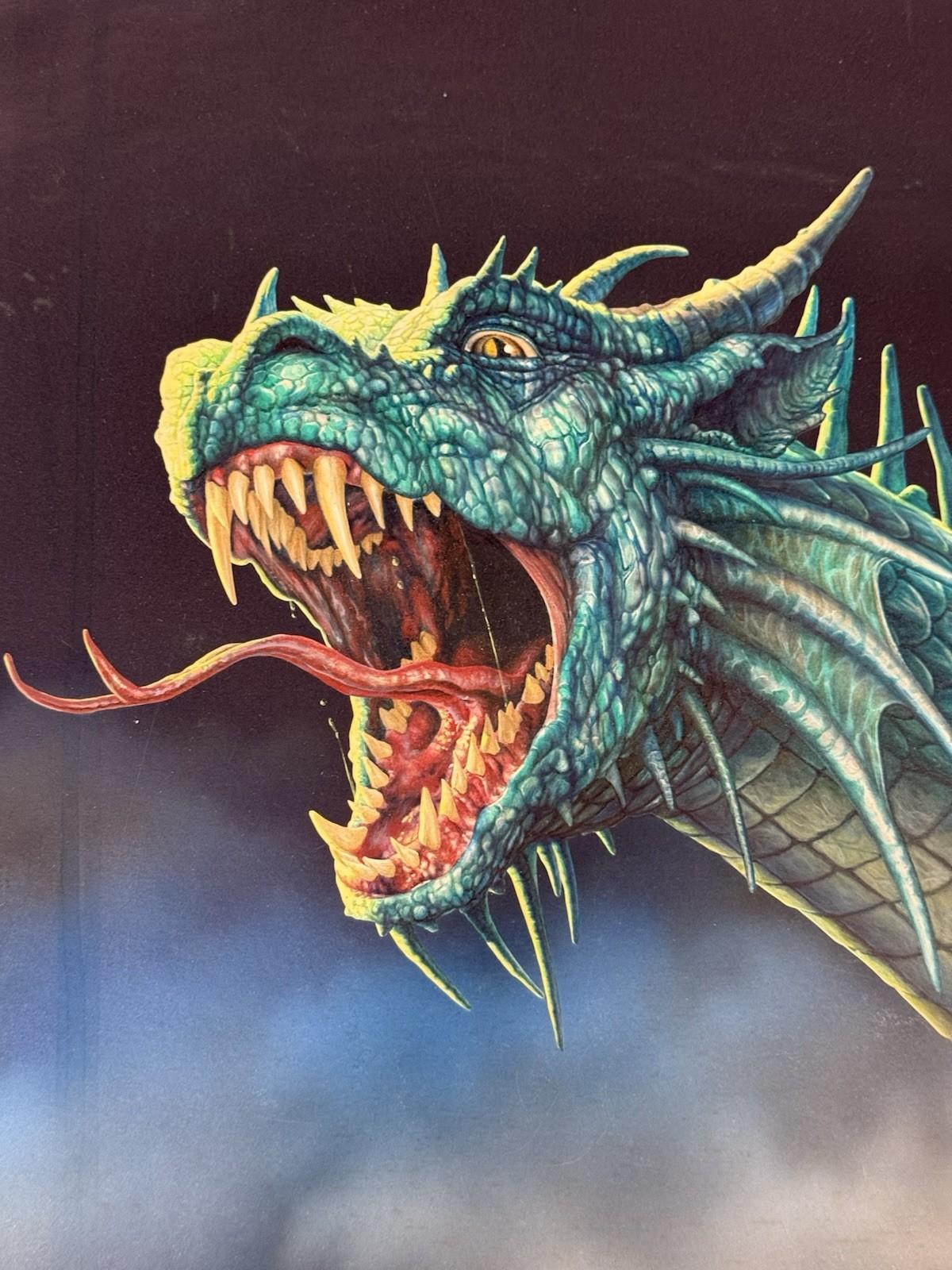 Ciruelo Cabral Illustration Original Art Front Cover For Book Of Dragon For Sale 3