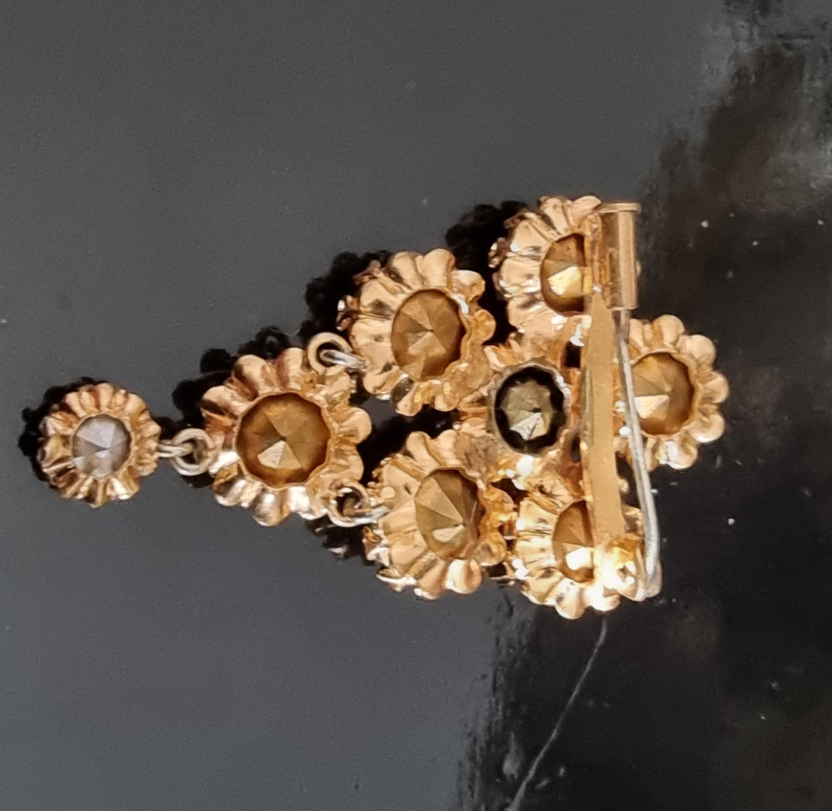Women's CIS countess Cissy ZOLTOWSKA, Magnificent old BROOCH, vintage 50s, High Fashion For Sale