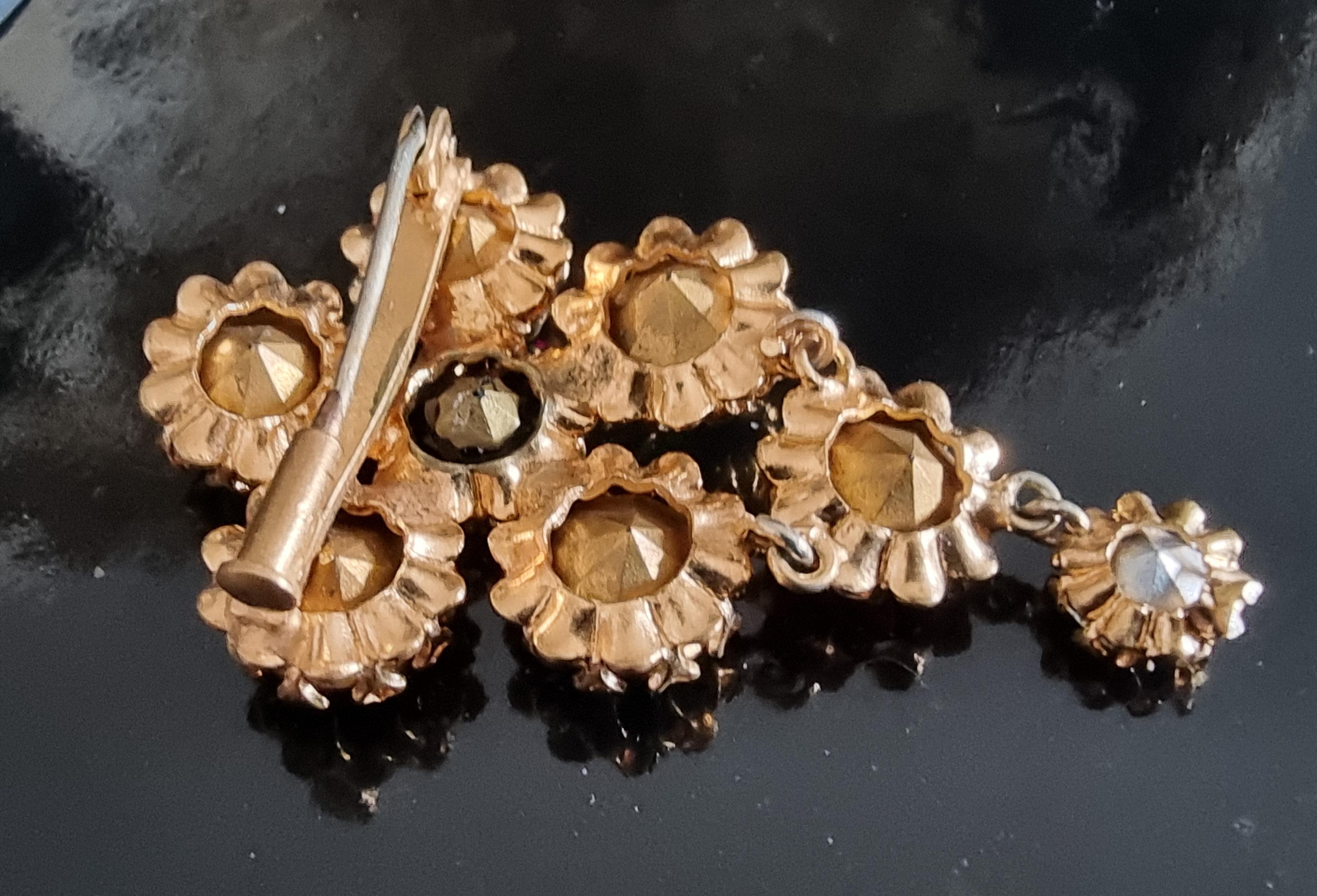 CIS countess Cissy ZOLTOWSKA, Magnificent old BROOCH, vintage 50s, High Fashion For Sale 1