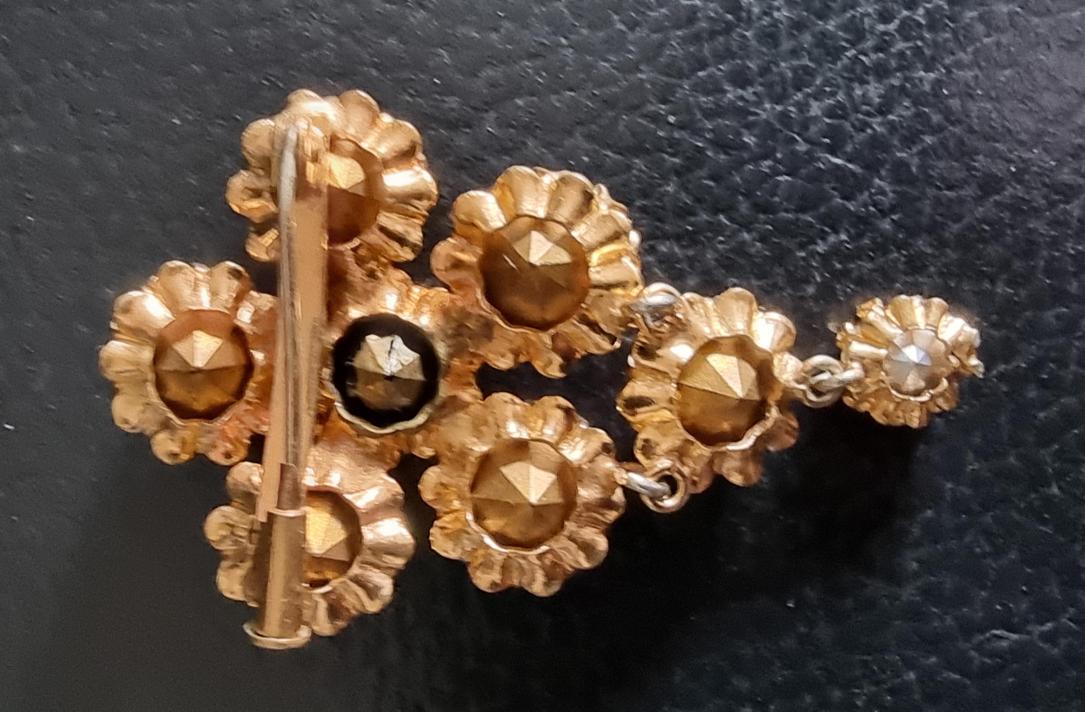CIS countess Cissy ZOLTOWSKA, Magnificent old BROOCH, vintage 50s, High Fashion For Sale 3