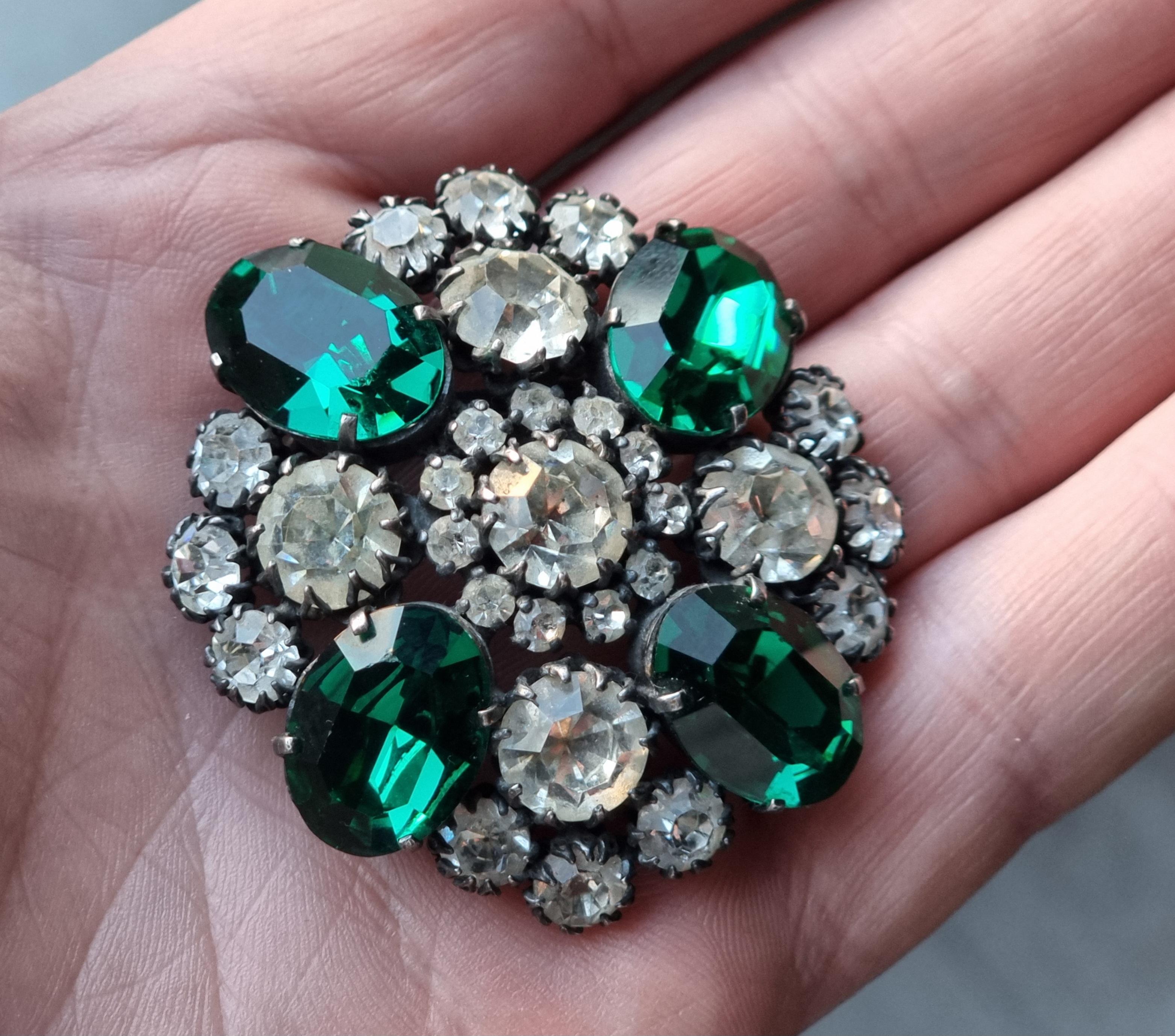 CIS countess Cissy ZOLTOWSKA, Magnificent large vintage BROOCH, High Fashion In Excellent Condition For Sale In SAINT-CLOUD, FR