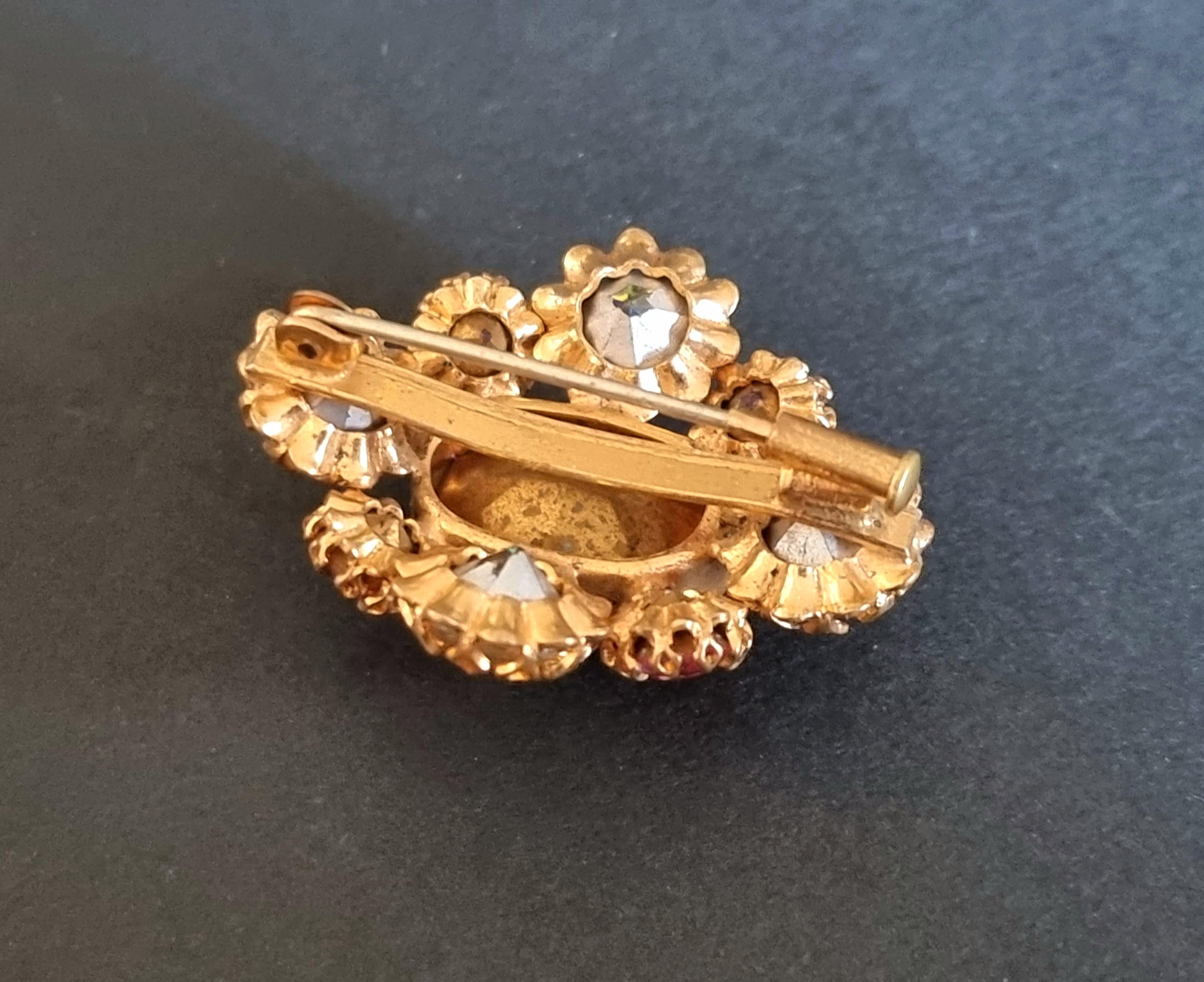 CIS countess Cissy ZOLTOWSKA, Magnificent old BROOCH, vintage 50s, High Fashion For Sale 4