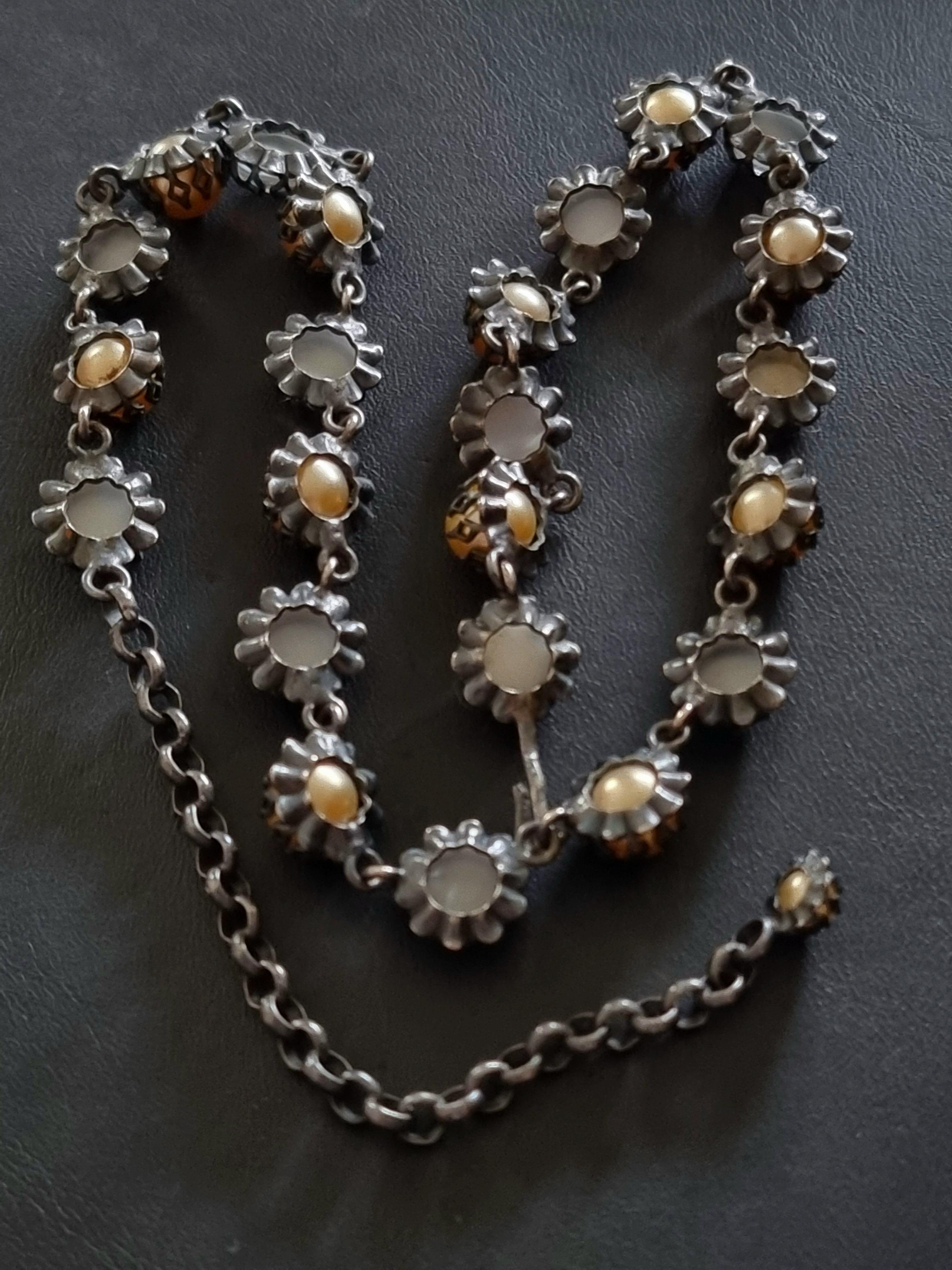 CIS countess Cissy ZOLTOWSKA, Magnificent old NECKLACE, vintage High Fashion For Sale 6