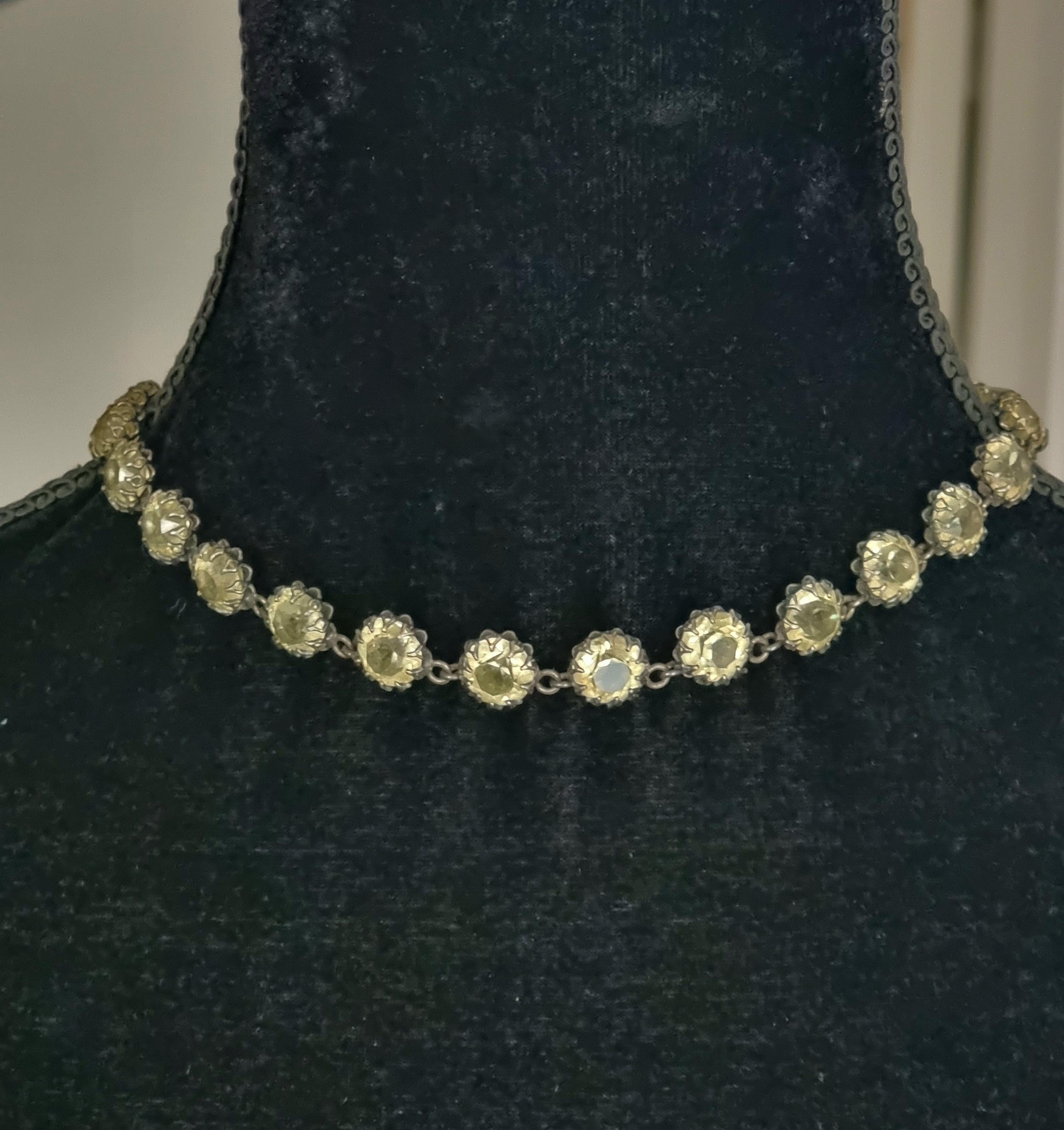 CIS countess Cissy ZOLTOWSKA, Magnificent old NECKLACE, vintage High Fashion For Sale 6