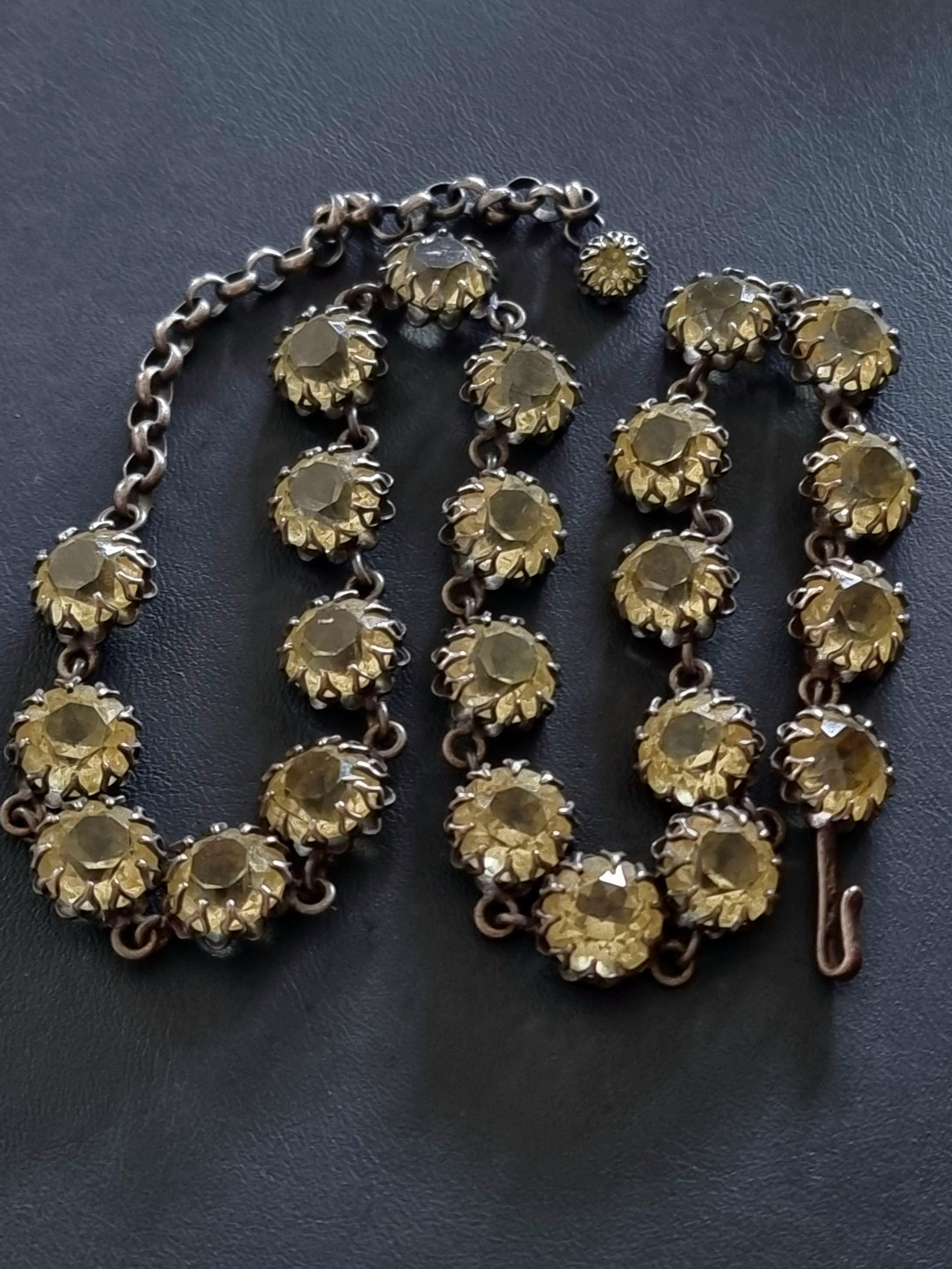 CIS countess Cissy ZOLTOWSKA, Magnificent old NECKLACE, vintage High Fashion For Sale 1