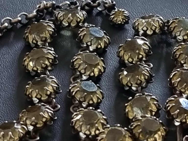 Collier Haute Couture Vintage Cissy Zoltowska Perles Fantaisie - Milieu Du Siècle, Occasion
