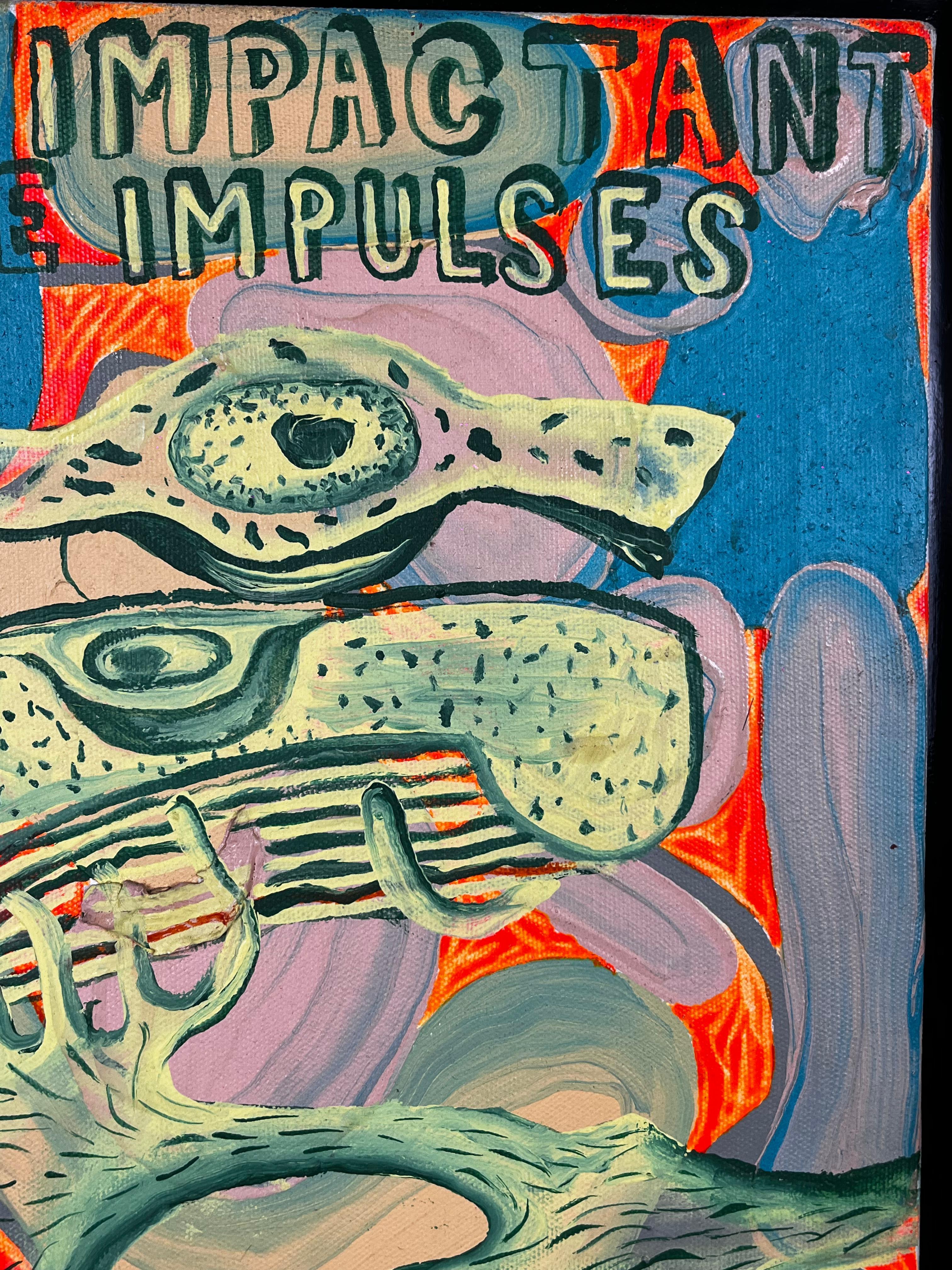 Cisco Jiménez Beirut's Impactant Decorative Impulses Acrylic on Canvas Painting For Sale 2