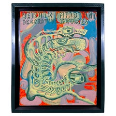 Cisco Jiménez Beirut's Impactant Decorative Impulses Acrylic on Canvas Painting