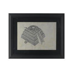 Cisco Jimnez, Turntable, encre sur papier amate, Cisco