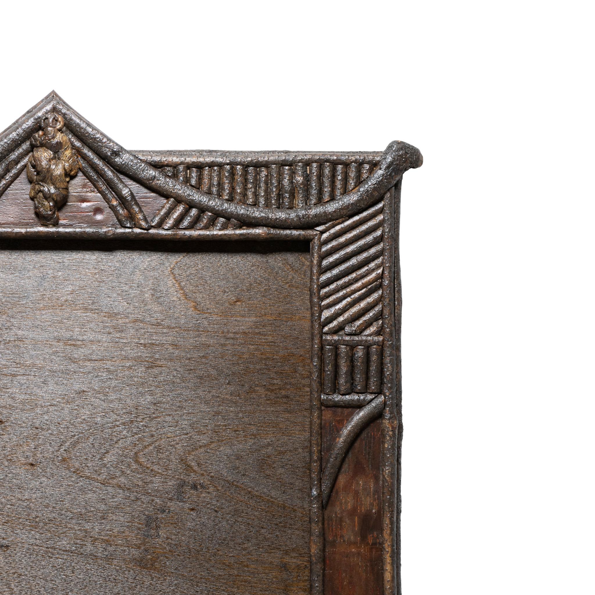 Cisco's Adirondack Art Nouveau Mirror In Excellent Condition For Sale In Coeur d'Alene, ID